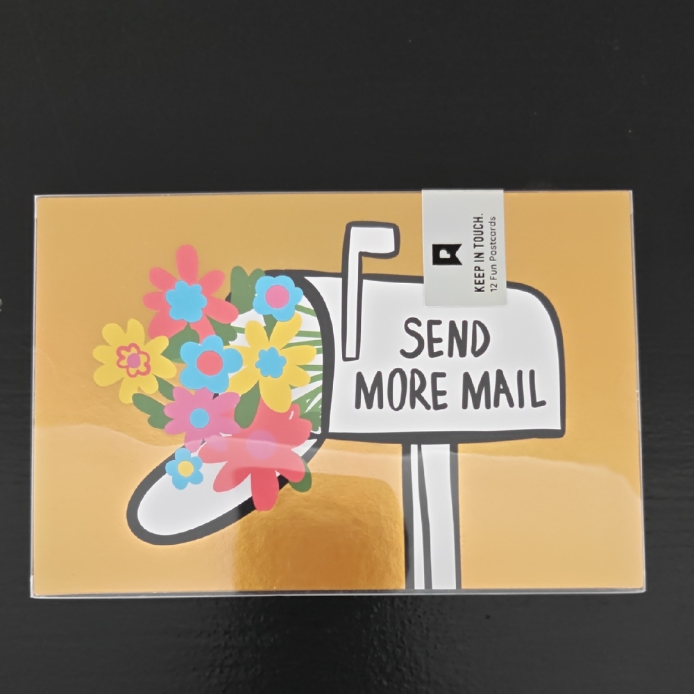 Colorful Floral Mailbox 12 Postcard Set